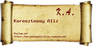 Keresztessy Aliz névjegykártya